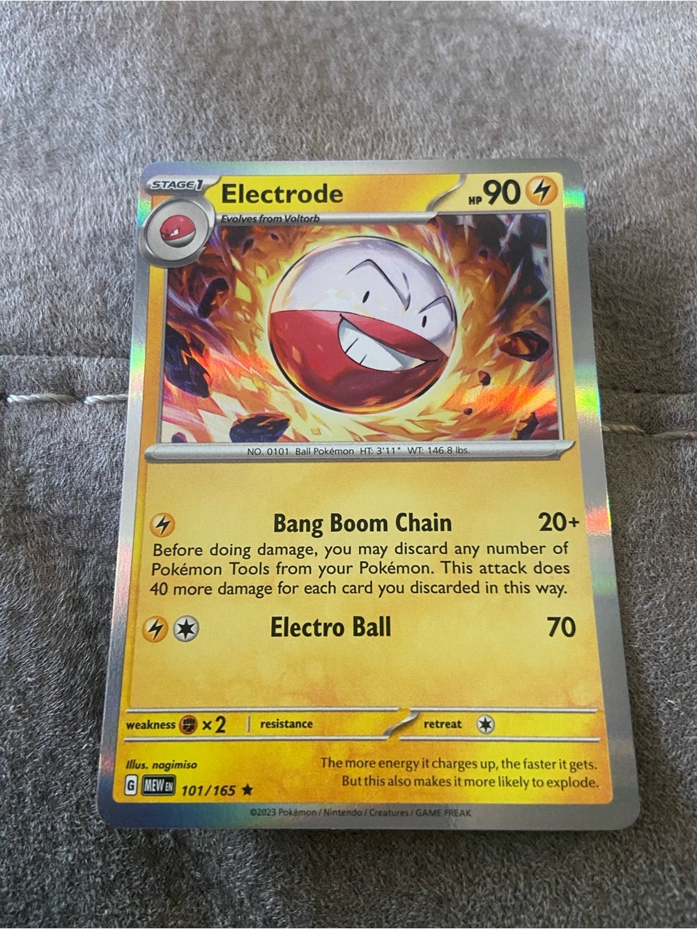 Holo Electrode (101/165) Scarlet & Violet: 151